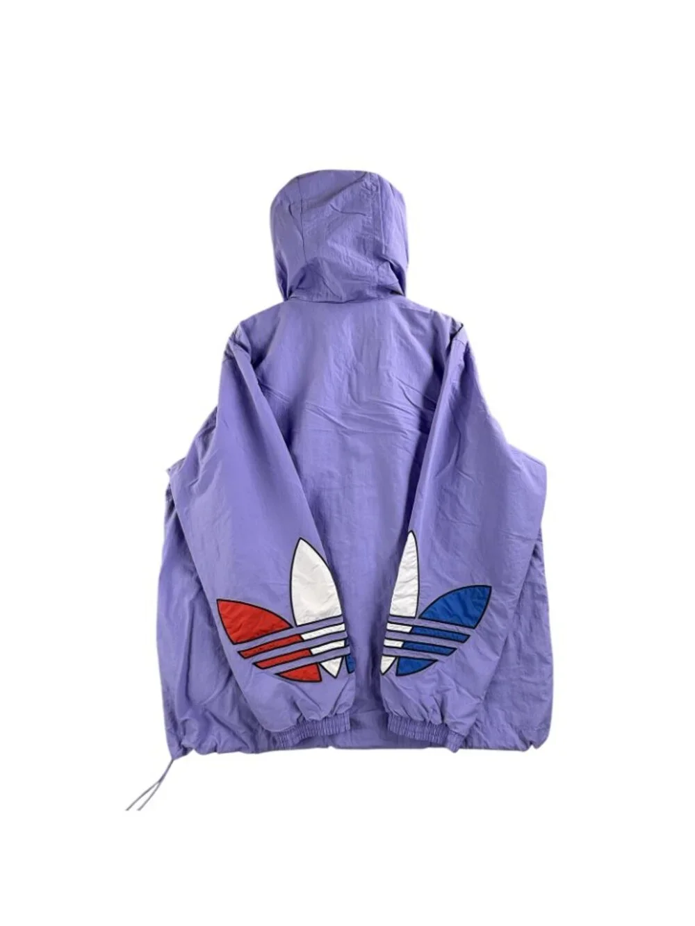 Adidas Primegreen Jacket Mens Large Purple Trefoil Hooded Windbreaker GN3560